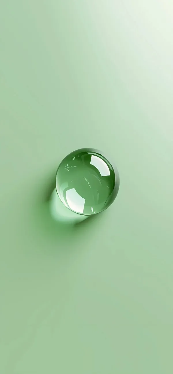 một giọt nước màu xanh lá cây trên nền màu xanh lá cây hình nền giọt nước 3d