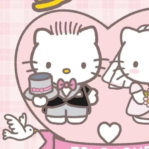 Minh họa về một vài hello kitty đứng cạnh nhau
