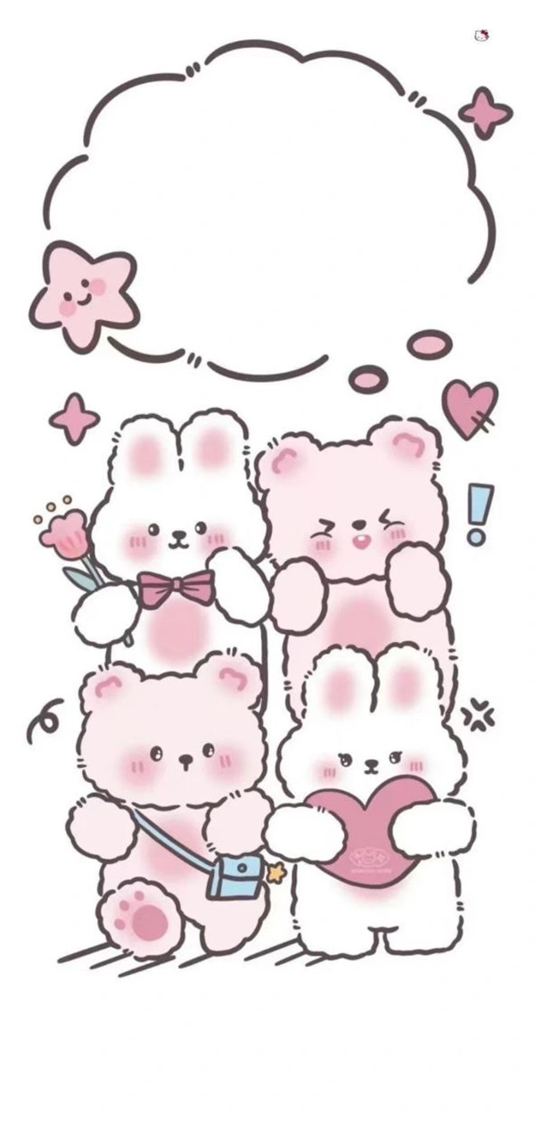 Avatar màu hồng cute dễ thương dành cho học sinh