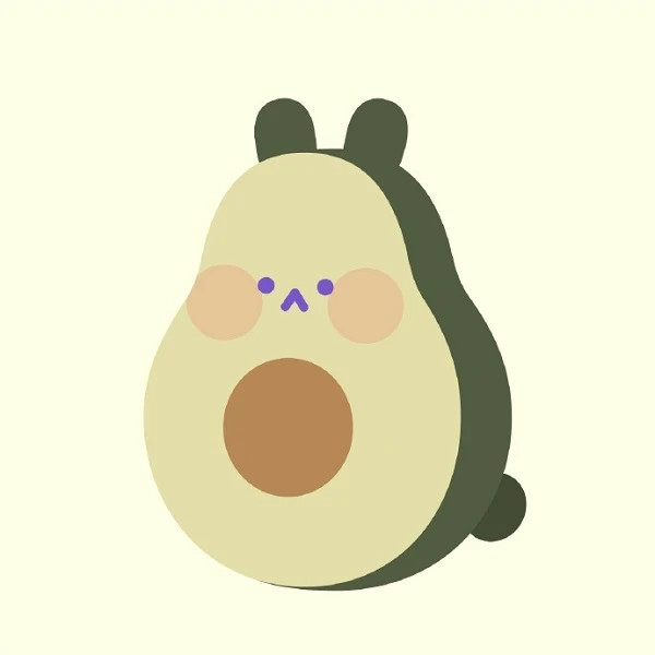 Một bộ phim hoạt hình với khuôn mặt và mũi avatar bơ cute