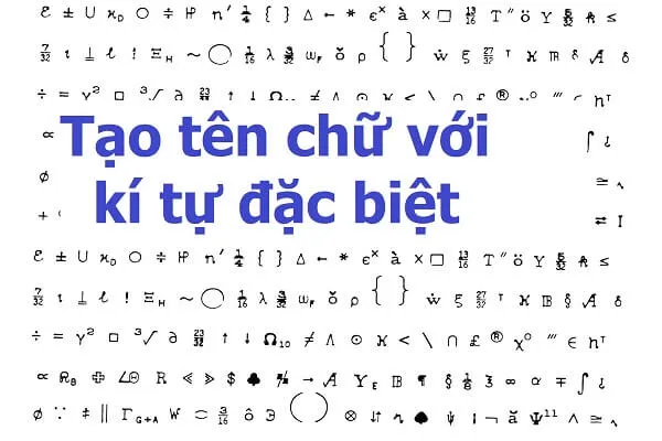 Bảng kí tự đặc biệt đầy đủ phông chữ và số của bảng chữ cái