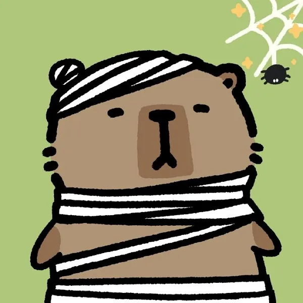 Có một bản vẽ của con gấu teddy được bọc trong băng