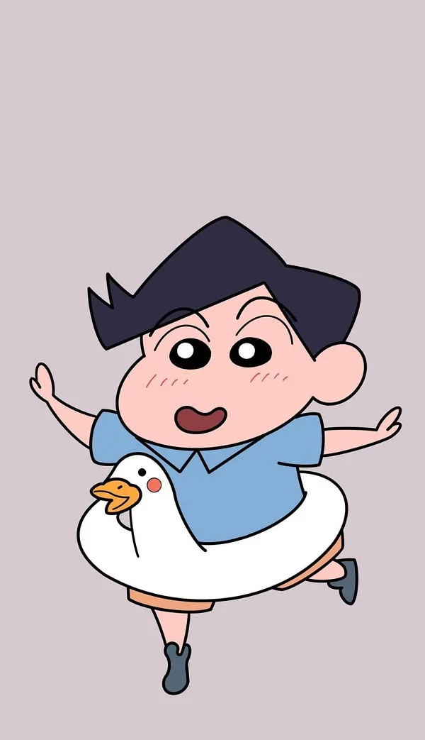 Nhân vật anime của một cô bé với con vịt trong tay