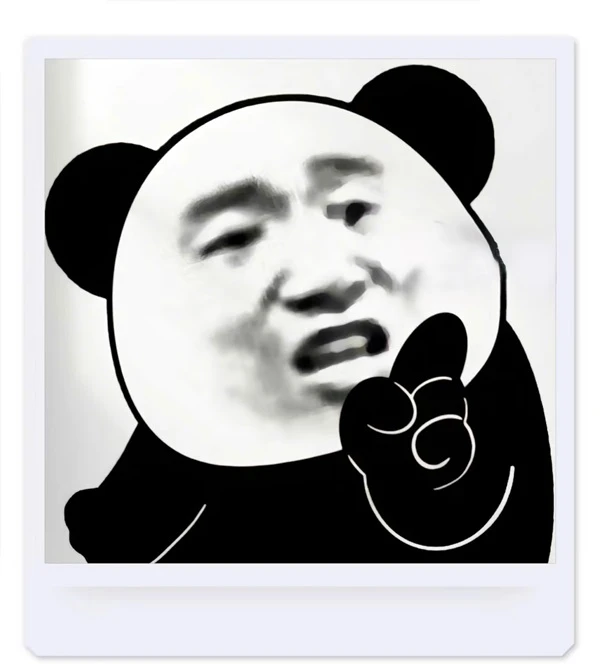 Một bức ảnh đen trắng của gấu trúc gấu trúc meme