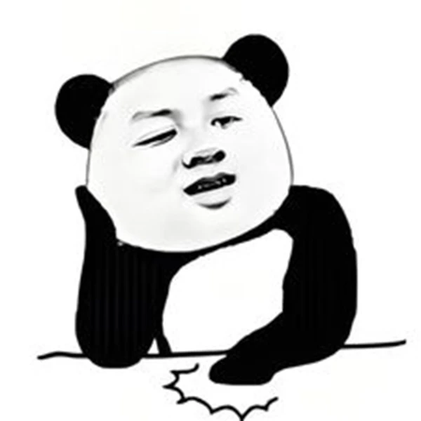 một con gấu trúc có nền đen trắng gấu trúc meme