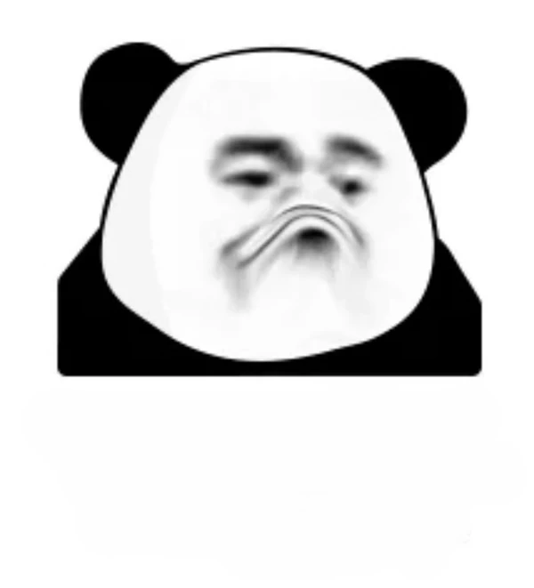một khuôn mặt gấu trúc với biểu cảm buồn gấu trúc meme