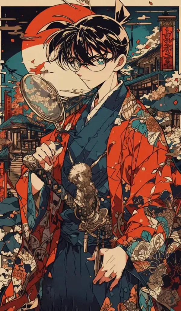 Hình nền conan Một người đàn ông trong Kimono