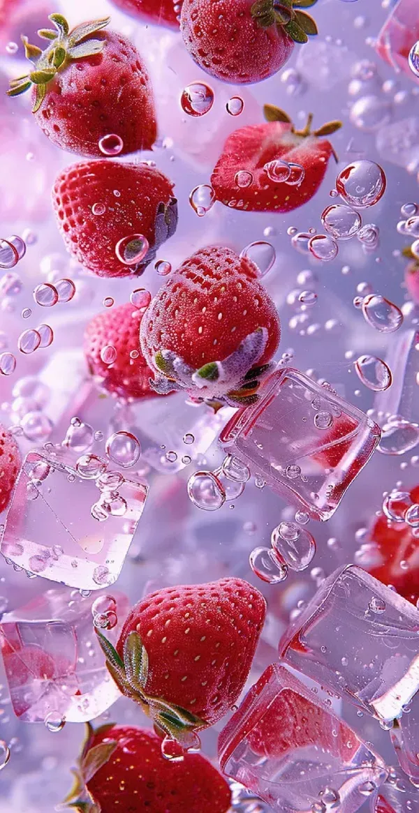 Hình nền dâu tây dễ thương dâu tây dâu tây ices ic