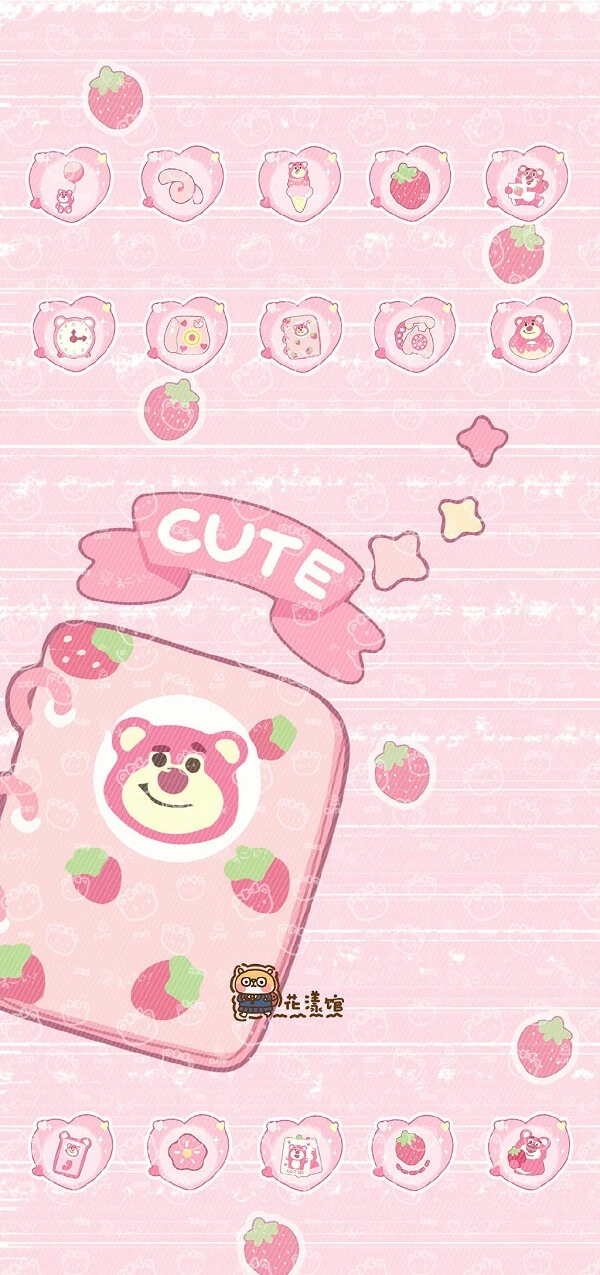Hình nền điện thoại gấu dâu Lotso dành cho fan Disney