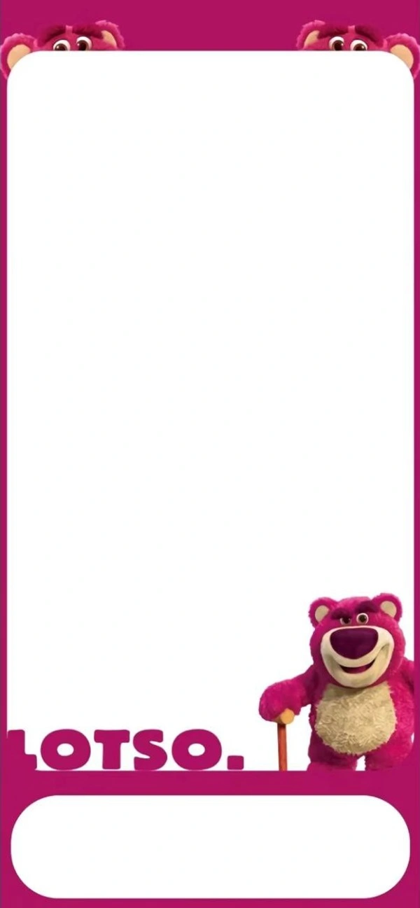 Hình nền điện thoại gấu dâu Lotso với màu sắc ngọt ngào