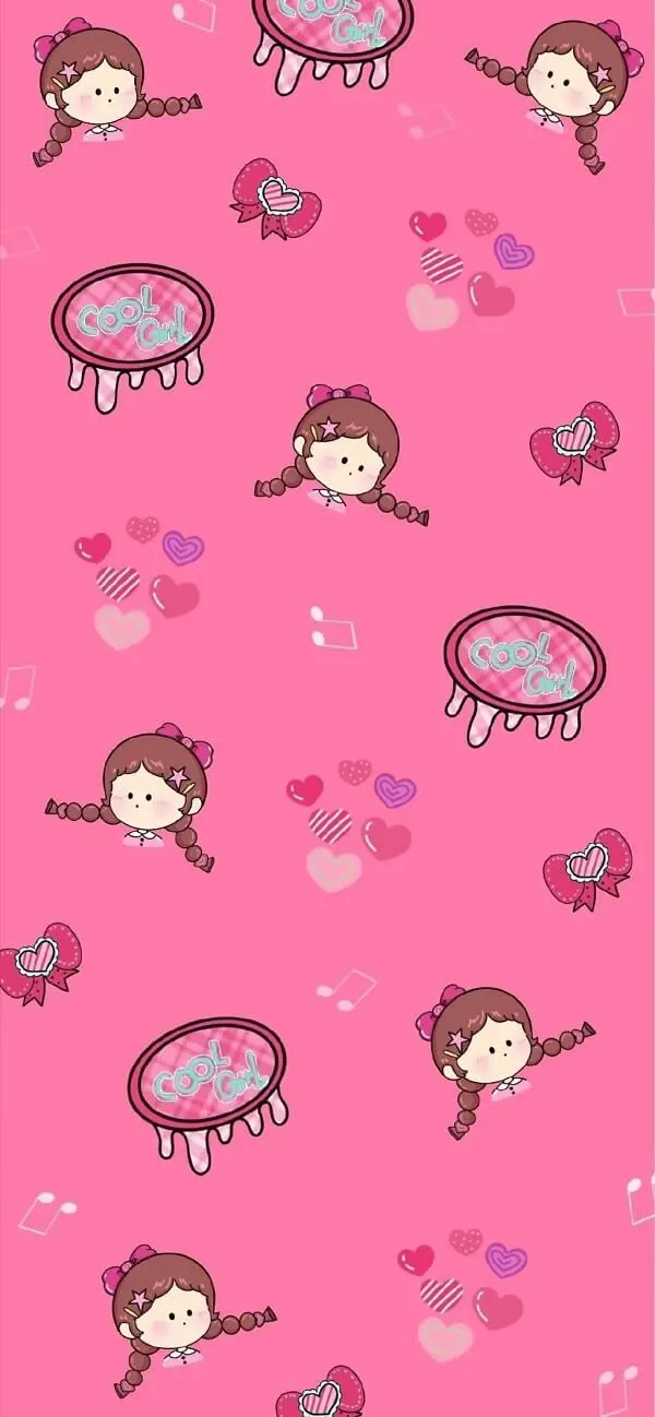 Hình nền điện thoại màu hồng cute nhẹ nhàng, nữ tính