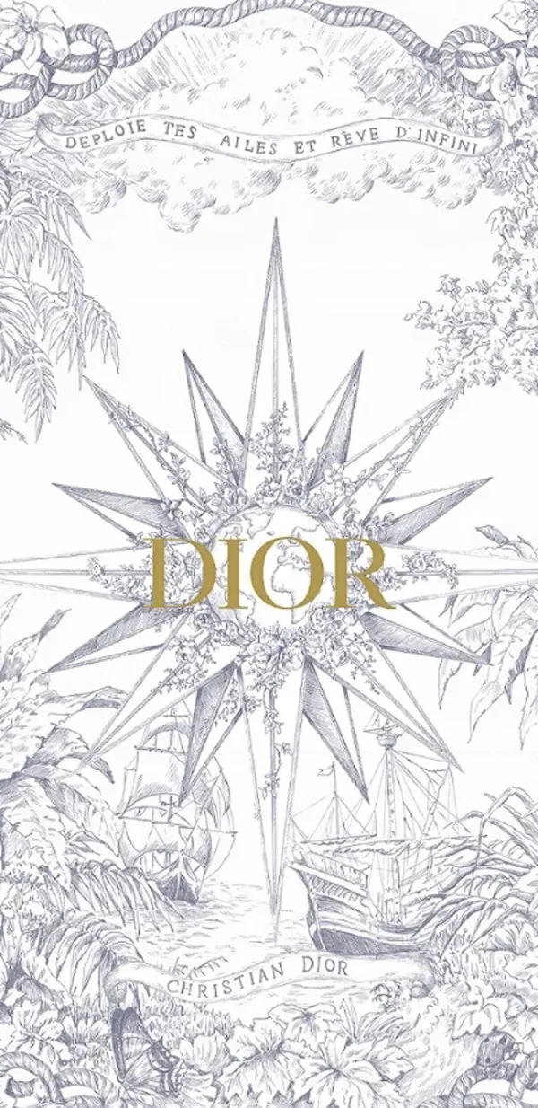 Bìa của cuốn hình nền Dior sách, 'Yêu biển'