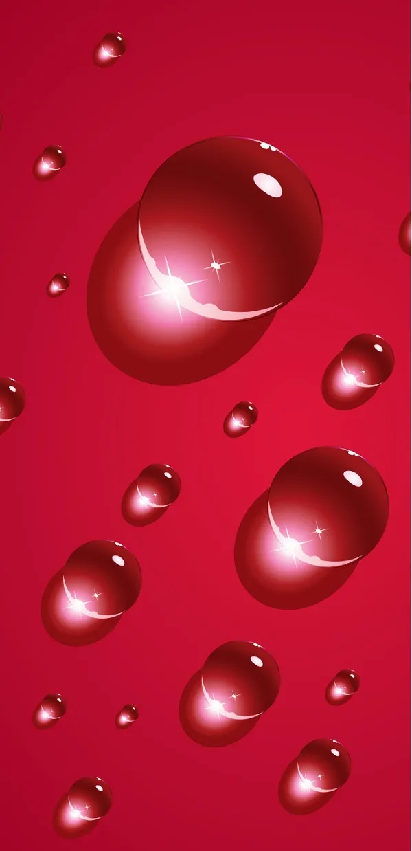 Red Drops Nền hình nền giọt nước 3d