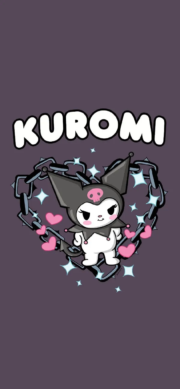 Kurom bởi - con hình nền Kuromi mèo