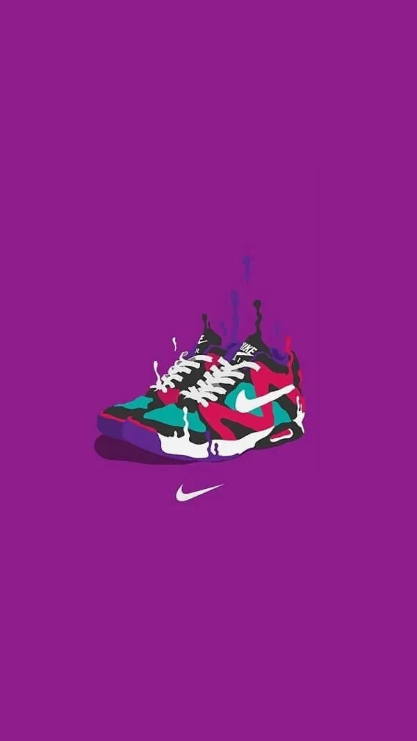Một đôi giày thể thao với màu sắc của Nike hình nền màu tím Air Jordans