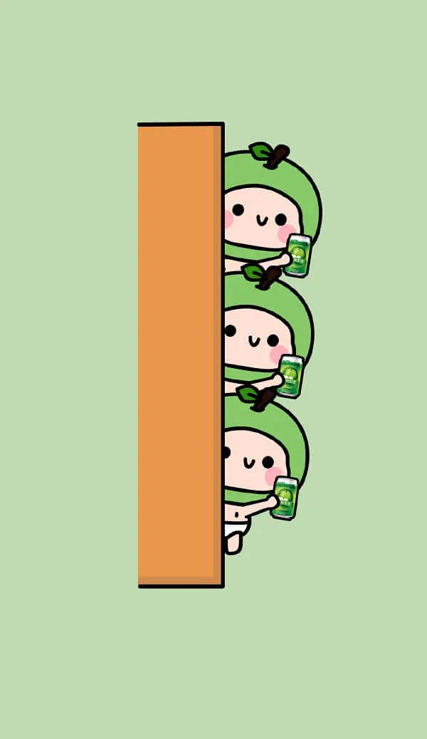Một nhân vật hoạt hình với áo sơ mi màu xanh lá hình nền màu xanh lá cây cây và chiếc mũ màu xanh lá cây