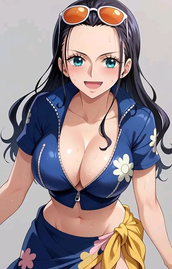 Hình nền Nico Robin một người phụ nữ mặc bikini và kính râm
