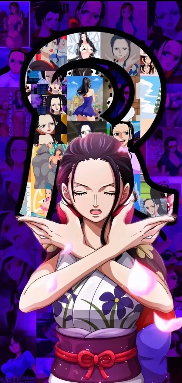 Một người hình nền Nico Robin phụ nữ mặc một chiếc váy có nhiều hình ảnh của cô ấy