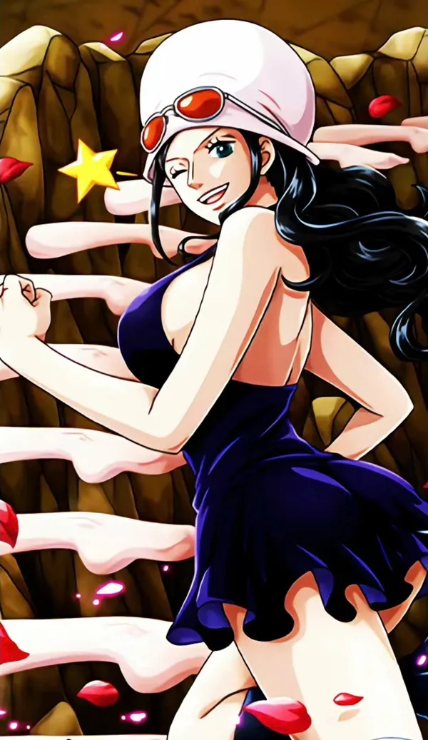 Một nhân vật hoạt hình trong trang phục thủy hình nền Nico Robin thủ