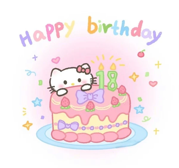 Hello Kitty Bánh sinh nhật meme happy birthday