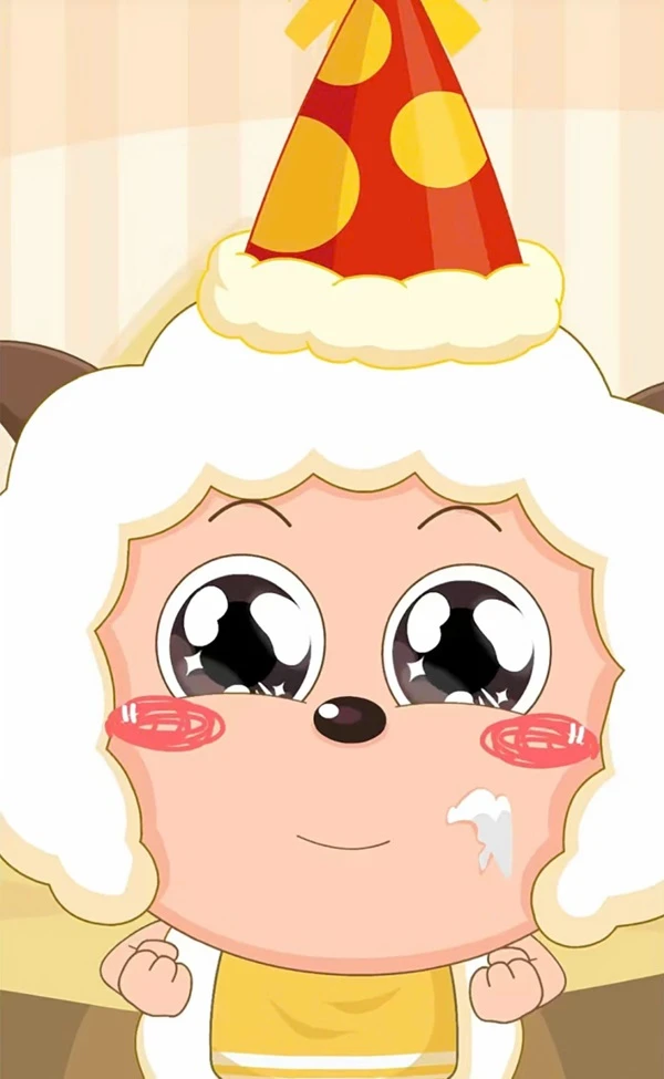 Một nhân vật hoạt hình đội mũ ông già Noel meme happy birthday