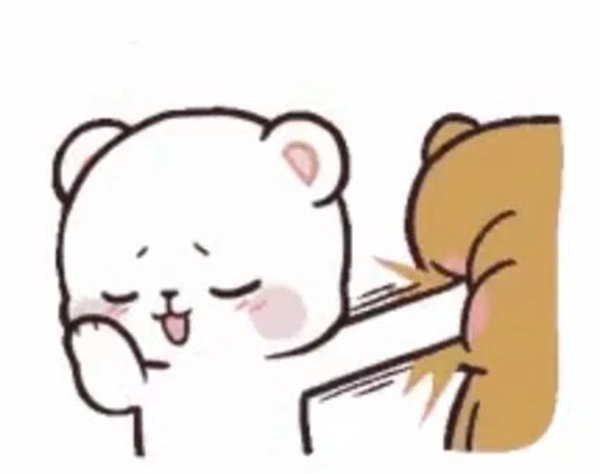 Một bộ phim hoạt hình với một cái nơ trên đầu của nó meme ngại