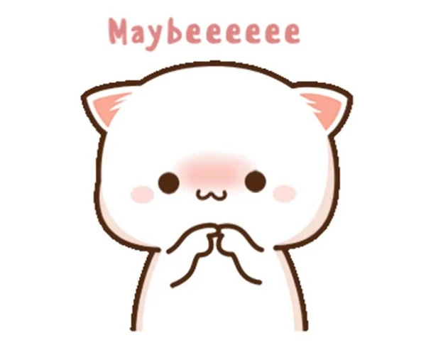 Một con mèo trắng có mũi màu hồng và những lời nói có thể meme ngại