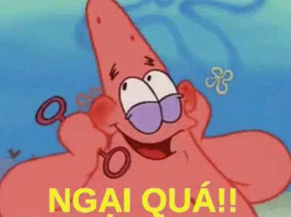 một nhân vật hoạt hình với một cái bụng lớn meme ngại