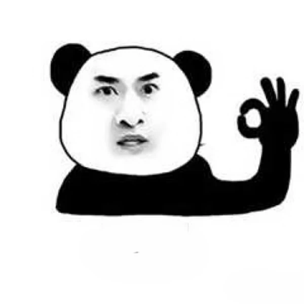 một gấu trúc với một dấu hiệu hòa bình trong tay anh ấy meme ok