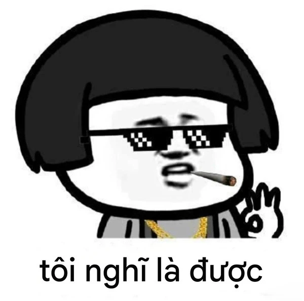 Một nhân vật hoạt hình với một điếu thuốc trong miệng meme ok