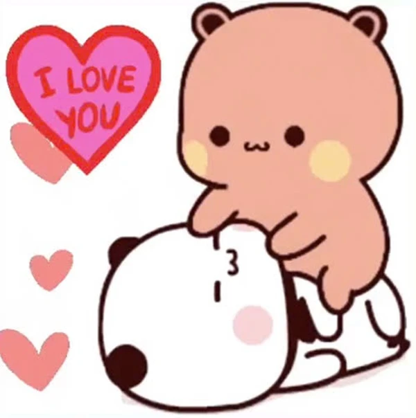 một con gấu bông ôm một trái tim với những lời tình yêu meme tình yêu