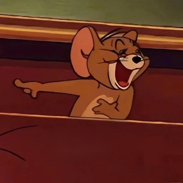 meme tom and jerry - Một con chó hoạt hình đang đứng trong một cái hộp