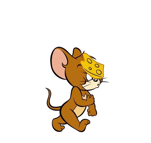 Một con chuột hoạt hình chạy với một con chuột trên lưng (tag: meme tom and jerry)
