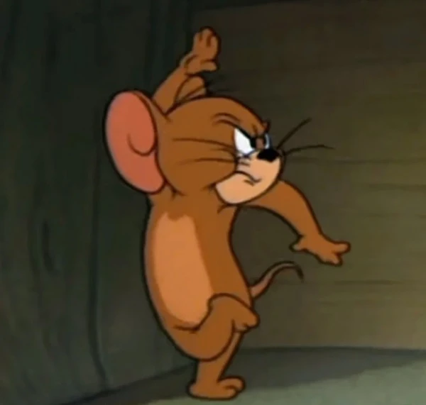 một nhân vật hoạt hình trong hang động - meme tom and jerry