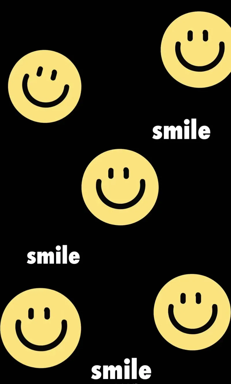 Smile hình nền đen mặt cười