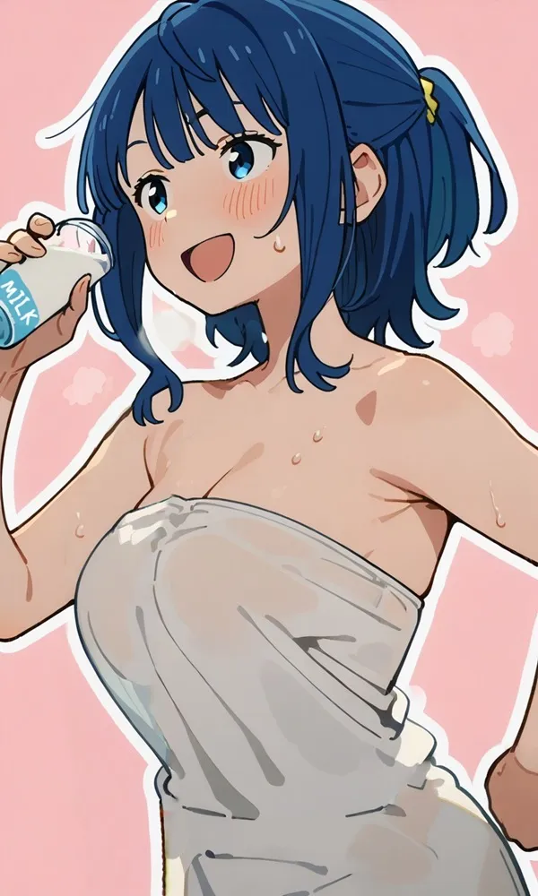 Ảnh anna yanami hentai người phụ nữ mỉm cười trong khăn đánh răng bằng bàn chải