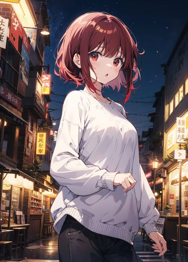 Ảnh arima kana hentai có một người phụ nữ đang đứng giữa đường