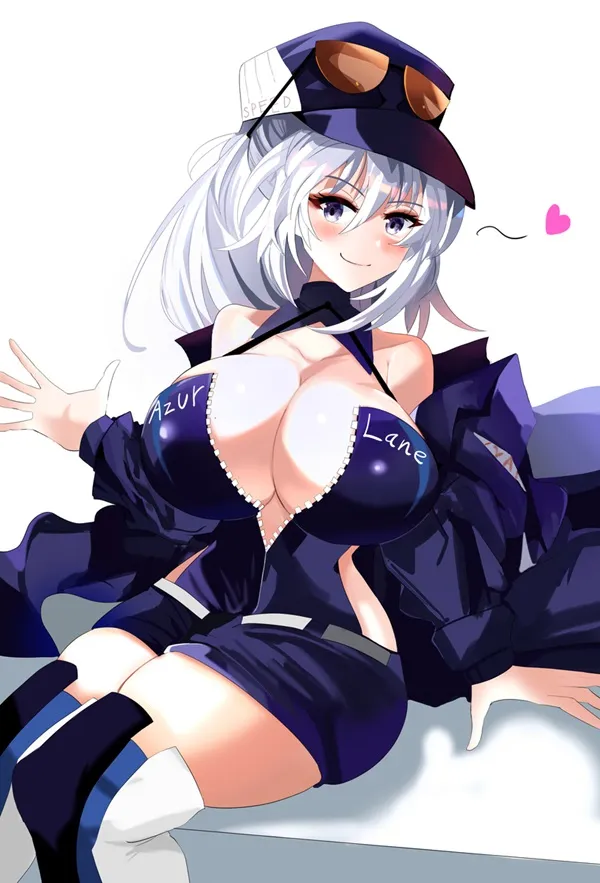 Ảnh azur lane hentai có một người phụ nữ đang ngồi trên chiếc ghế dài mặc đồng phục