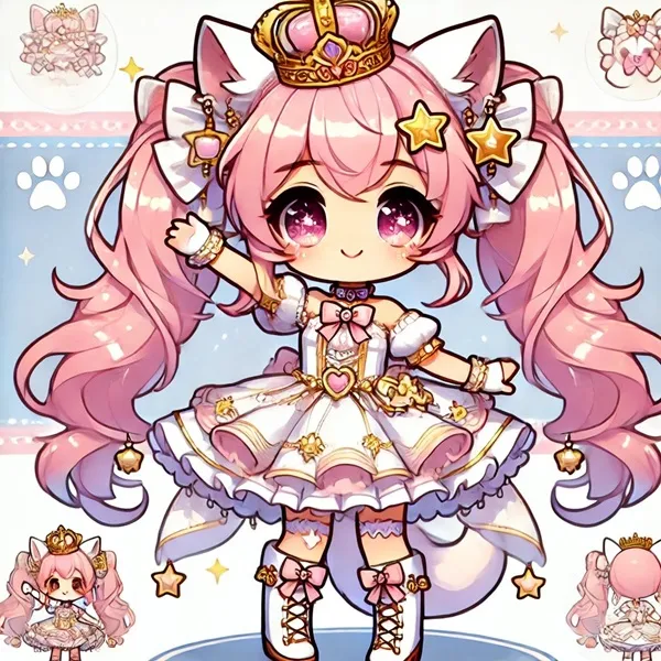 Ảnh cure wonderful cute cận cảnh một nhân vật hoạt hình với vương miện trên đầu