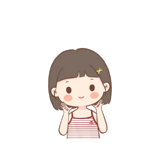 Có một cô bé đang làm mặt bằng tay