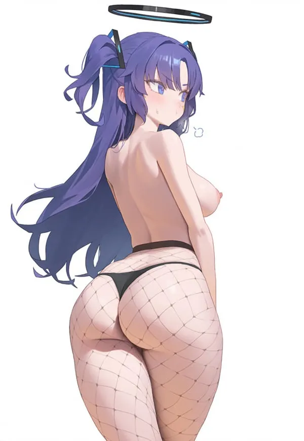 Hayase yuuka hentai nghệ sĩ thể hiện của một người phụ nữ trong cá với cái vòng hula trên đầu