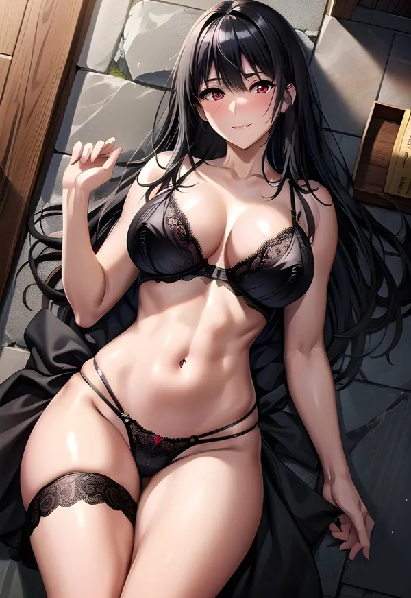 Kagenou claire sexy có một người phụ nữ trong bộ đồ lót nằm trên giường