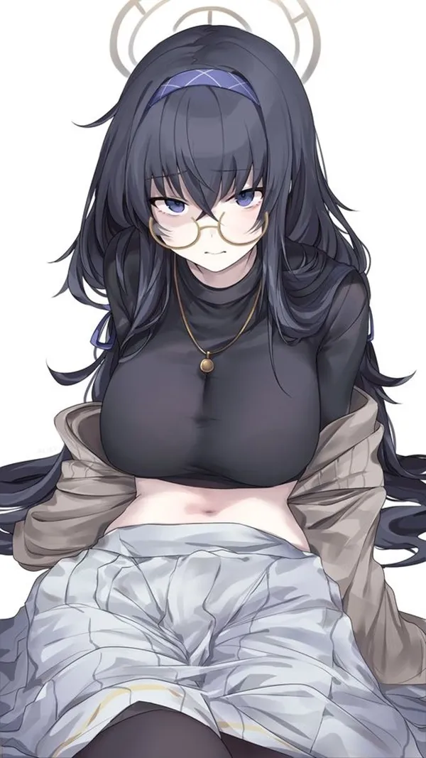 Ảnh kozeki ui bikini cô gái anime gợi cảm với sừng thiên thần ngồi trên sàn nhà