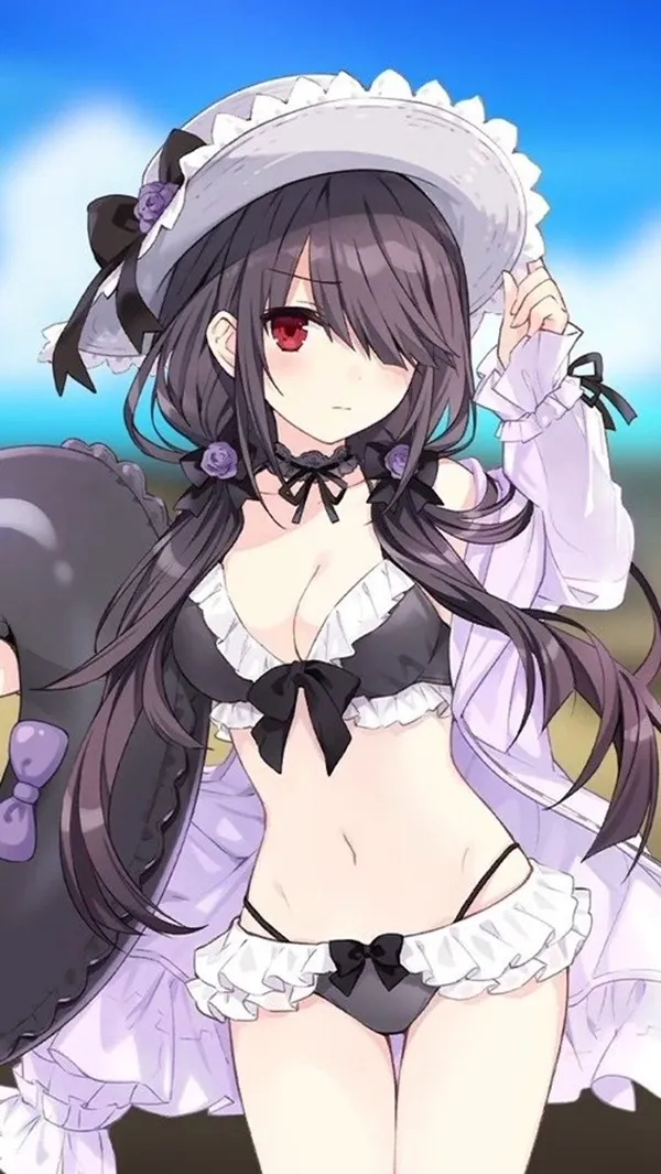 Ảnh kurumi tokisaki sexy có một người phụ nữ mặc váy và mũ tạo dáng