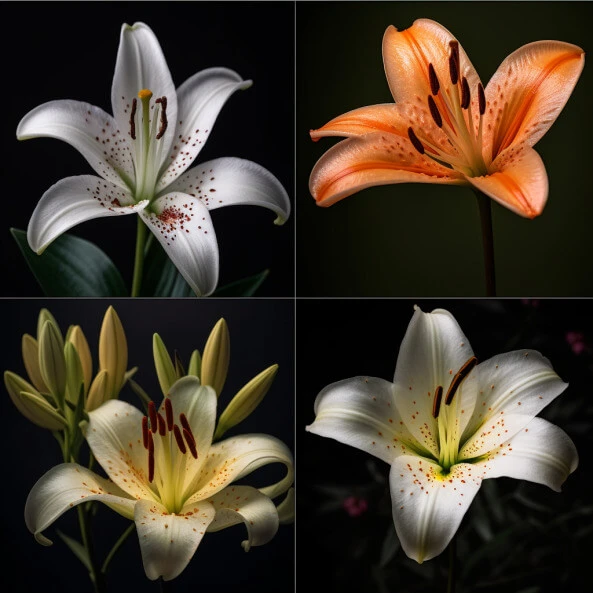 Bốn loại hoa lily khác nhau ảnh loa kèn