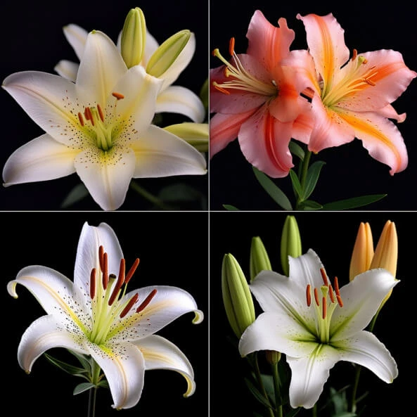 Bốn loại hoa lily khác nhau ảnh loa kèn