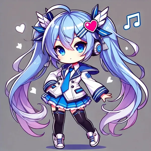 Ảnh nemugaki fubuki bikini cô gái anime với mái tóc dài màu xanh mặc áo khoác trắng và tai nghe