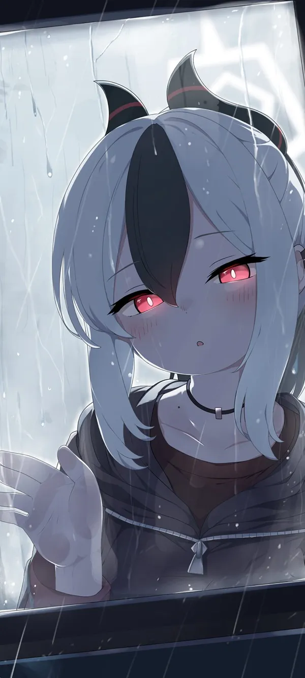 Ảnh onikata kayoko cute đây là một số nhân vật anime với đôi mắt đỏ trong mưa