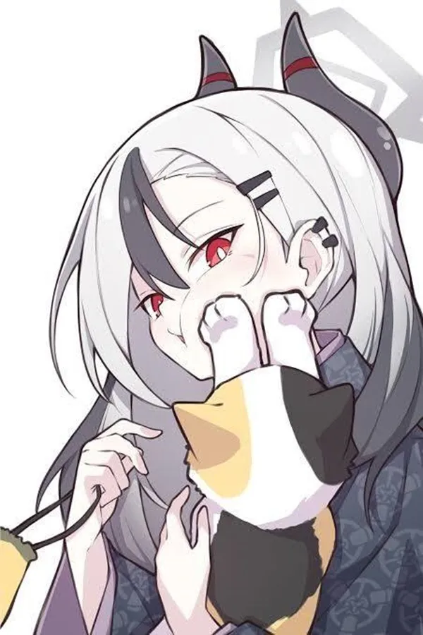 Ảnh onikata kayoko hentai có một người phụ nữ tai mèo cầm chuối