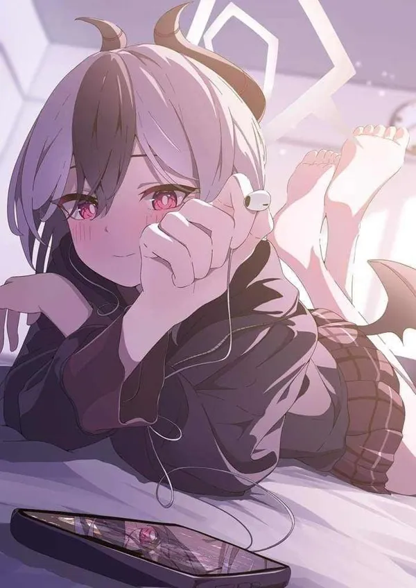 Ảnh onikata kayoko chibi đây là một vài nhân vật anime nằm trên giường